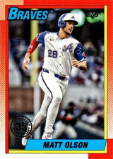 2025 Topps Series 1 1990 Topps Baseball Matt Olson #T90-13