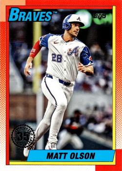 2025 Topps Series 1 1990 Topps Baseball Matt Olson #T90-13