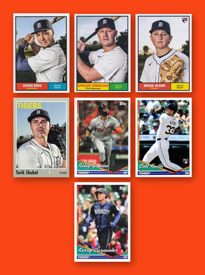 Detroit Tigers 2024 Topps Archives team set - all base cards