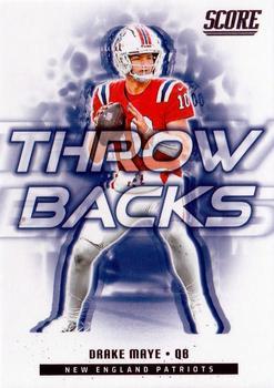 2025 Score Throwbacks Drake Maye #3