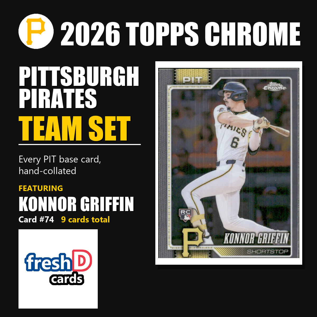 Pittsburgh Pirates 2026 Topps Chrome team set