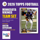2026 Topps Football Minnesota Vikings Team Set - Complete Hand-Collated Card Set