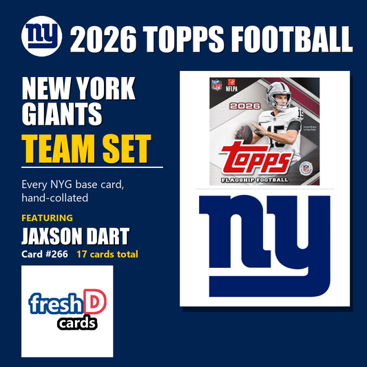 New York Giants 2026 Topps Football team set