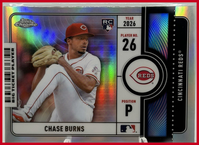 2026 Topps Chrome Big Ticket Players Chase Burns #BTP-24
