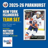 New York Islanders - Matthew Schaefer (RC) & Mathew Barzal - 2025-26 Parkhurst Hockey (8-Card Team Set)