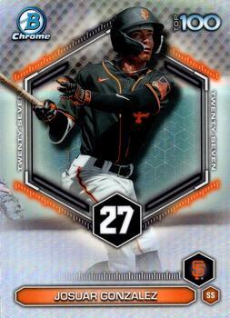 2026 Bowman Bowman Scouts' Top 100 Josuar Gonzalez #BTP-27