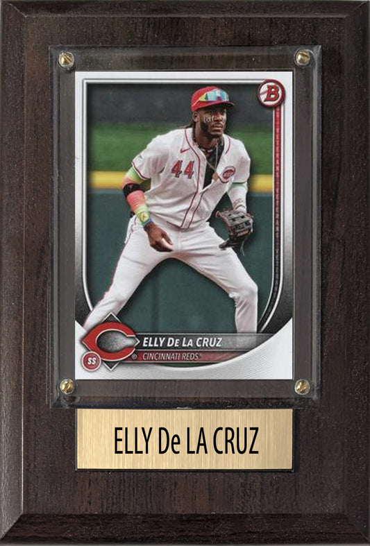 Elly De La Cruz Cincinnati Reds 2025 2024 Topps Bowman 4x6 Gift Plaque