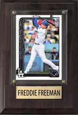 Freddie Freeman Los Angeles Dodgers 2025 2024 Topps Bowman 4x6 Gift Plaque
