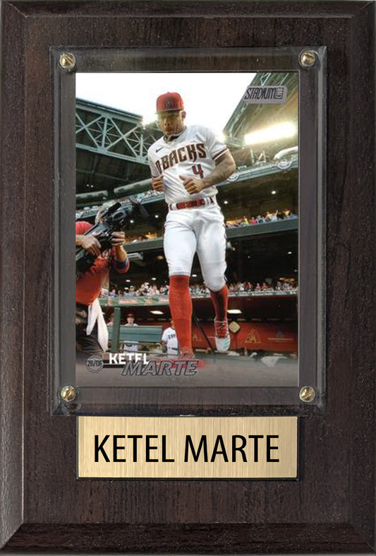 Ketel Marte Arizona Diamondbacks 2025 2024 Topps Bowman 4x6 Gift Plaque