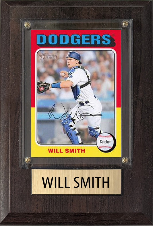 Will Smith Los Angeles Dodgers 2025 2024 Topps Bowman 4x6 Gift Plaque
