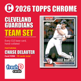 2026 Topps Chrome Baseball Team Set 10 Cards Cleveland Guardians Ramírez