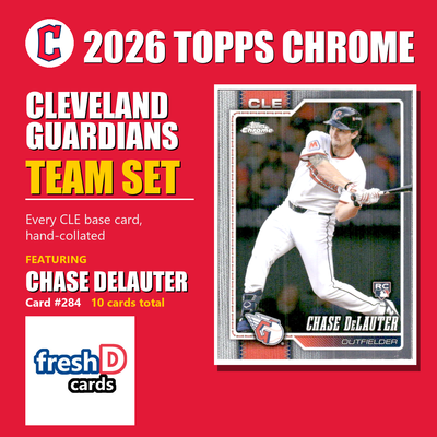 Cleveland Guardians 2026 Topps Chrome team set