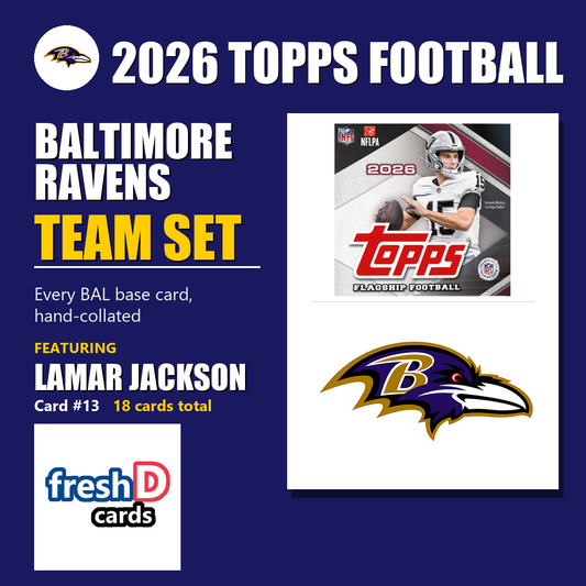 Baltimore Ravens 2026 Topps Football team set
