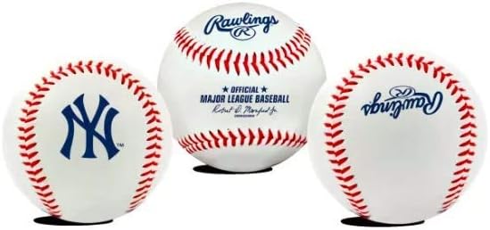 Rawlings MLB New York Yankees Team Logo Baseball + Team 25 Pack Aaron Judge Topps 2025 2024 2023