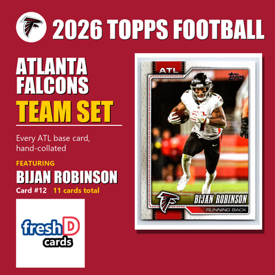 Atlanta Falcons 2026 Topps Football team set