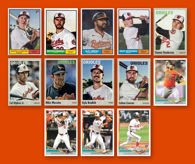 Baltimore Orioles 2024 Topps Archives team set - all base cards