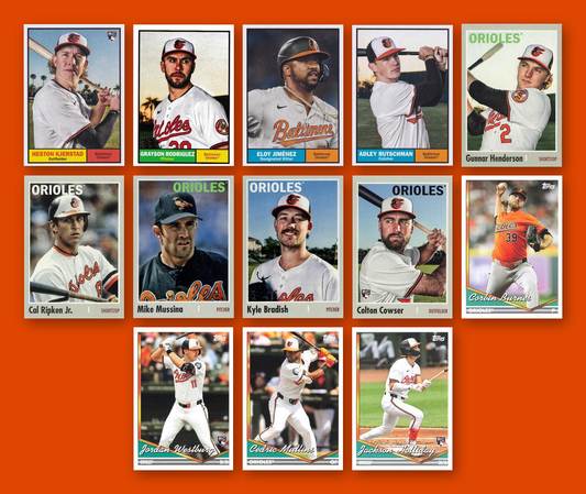 Baltimore Orioles 2024 Topps Archives team set - all base cards