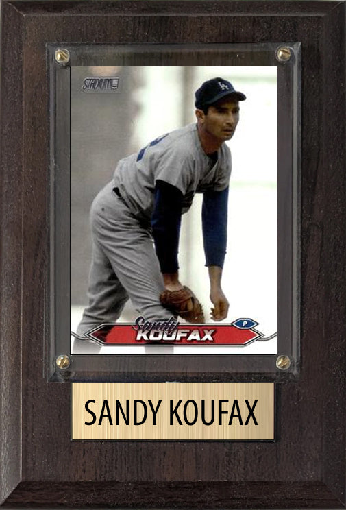 Sandy Koufax Los Angeles Dodgers 2025 2024 Topps Bowman 4x6 Gift Plaque