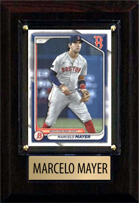 Marcelo Mayer 2025 2024 Bowman Topps Boston Red Sox 4x6 Plaque