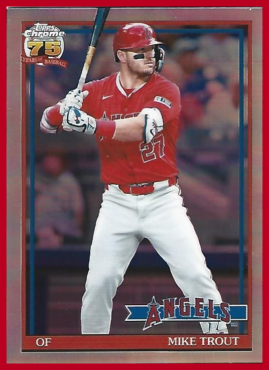 2026 Topps Chrome 1991 Topps Mike Trout #91CB-6