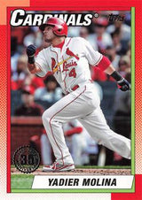 2025 Topps Series 1 1990 Topps Baseball Yadier Molina #T90-5