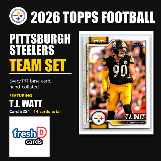 Pittsburgh Steelers 2026 Topps Football team set