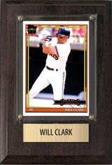 Will Clark San Francisco Giants Fan Gift Plaque 4x6 1 Card Topps, Bowman 2024 2025 2026