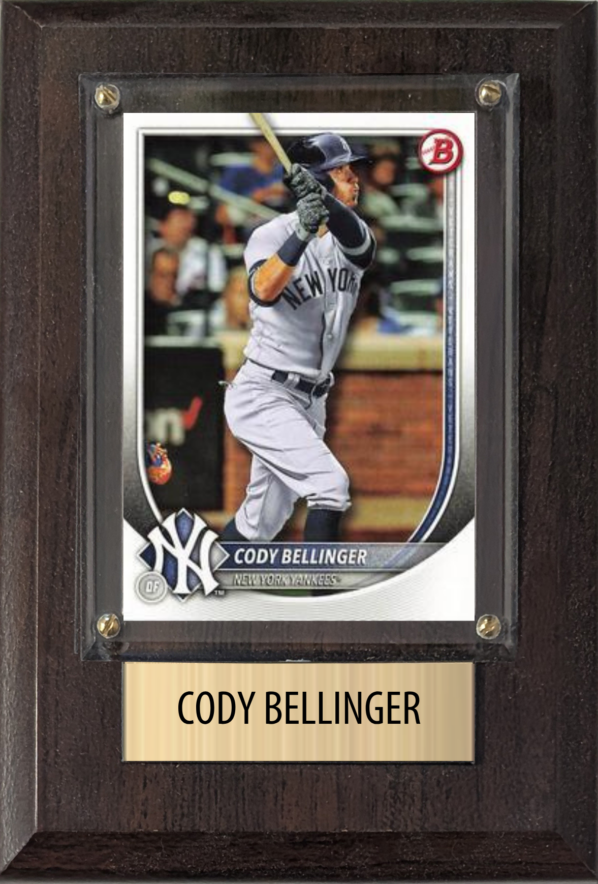 Cody Bellinger New York Yankees Fan Gift Plaque 4x6 1 Card Topps Donruss Panini 2024 2025 2026