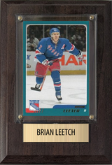 Brian Leetch New York Rangers Fan Gift Plaque 4x6 1 Card Upper Deck 2024 2025 2026