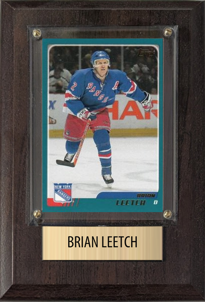 Brian Leetch New York Rangers Fan Gift Plaque 4x6 1 Card Upper Deck 2024 2025 2026