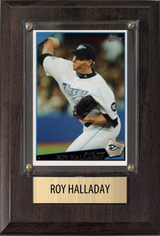 Roy Halladay Toronto Blue Jays Fan Gift Plaque 4x6 1 Card Topps, Bowman 2024 2025 2026