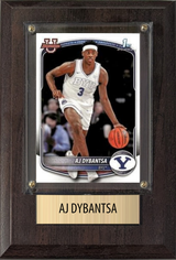 AJ Dybantsa BYU 2026 NBA Draft 4x6 Card Plaque Fan Gift
