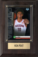 Koa Peat Arizona 2026 NBA Draft 4x6 Card Plaque Fan Gift