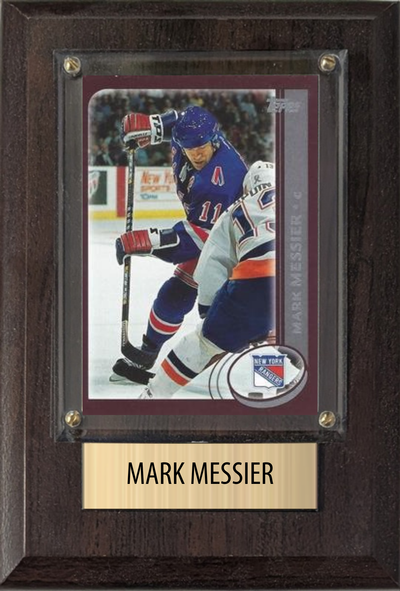 Mark Messier New York Rangers Fan Gift Plaque 4x6 1 Card Upper Deck 2024 2025 2026