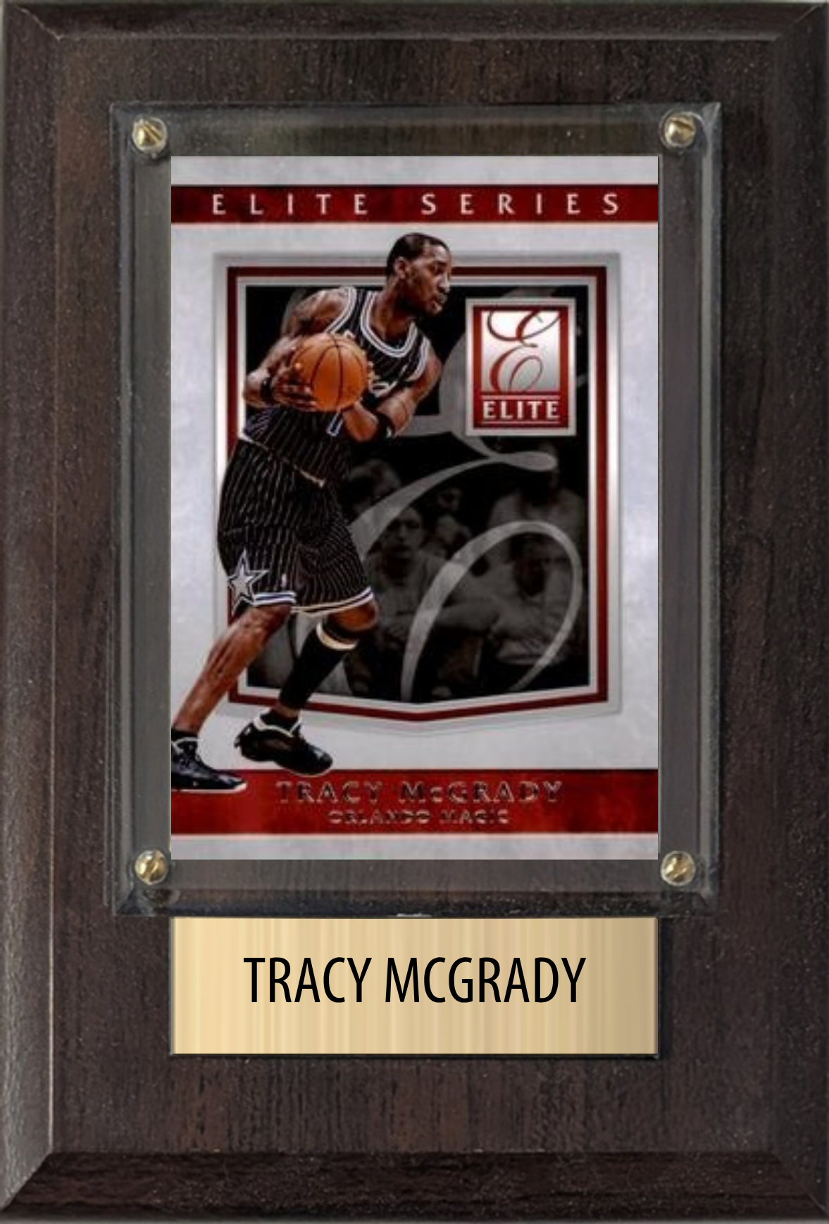 Tracy McGrady Orlando Magic Hall of Fame Fan Gift Plaque 4x6 1 Card Hoops, Prizm, Donruss 2024 2025 2026