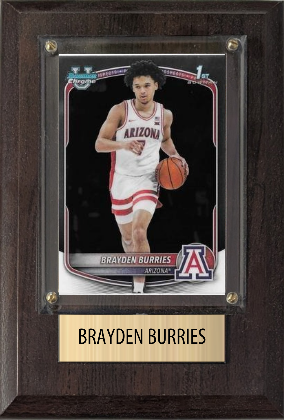 Brayden Burries Arizona 2026 NBA Draft 4x6 Card Plaque Fan Gift