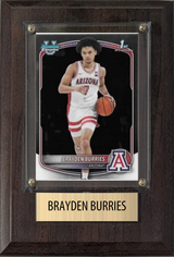 Brayden Burries Arizona 2026 NBA Draft 4x6 Card Plaque Fan Gift