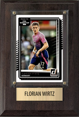 Florian Wirtz Germany World Cup Soccer 2026 Fan Gift Plaque 4x6 1 Card Panini, Topps, Donruss 2024 2025 2026