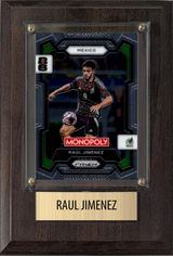 Raul Jimenez Mexico World Cup Soccer Fan Gift Plaque 4x6 1 Card Panini, Topps, Donruss 2024 2025 2026