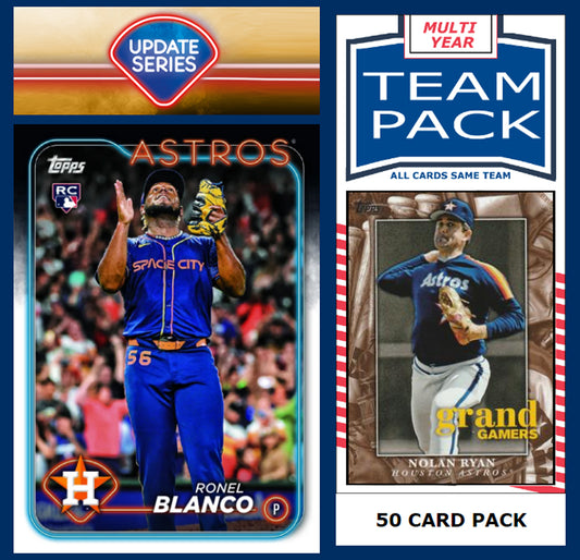 2024 Topps Update Team Set Houston Astros  + 50 Pack Nolan Ryan