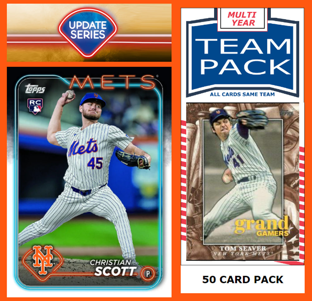 2024 Topps Update Team Set New York Mets  50 Card Pack Tom Seaver Alonso Lindor