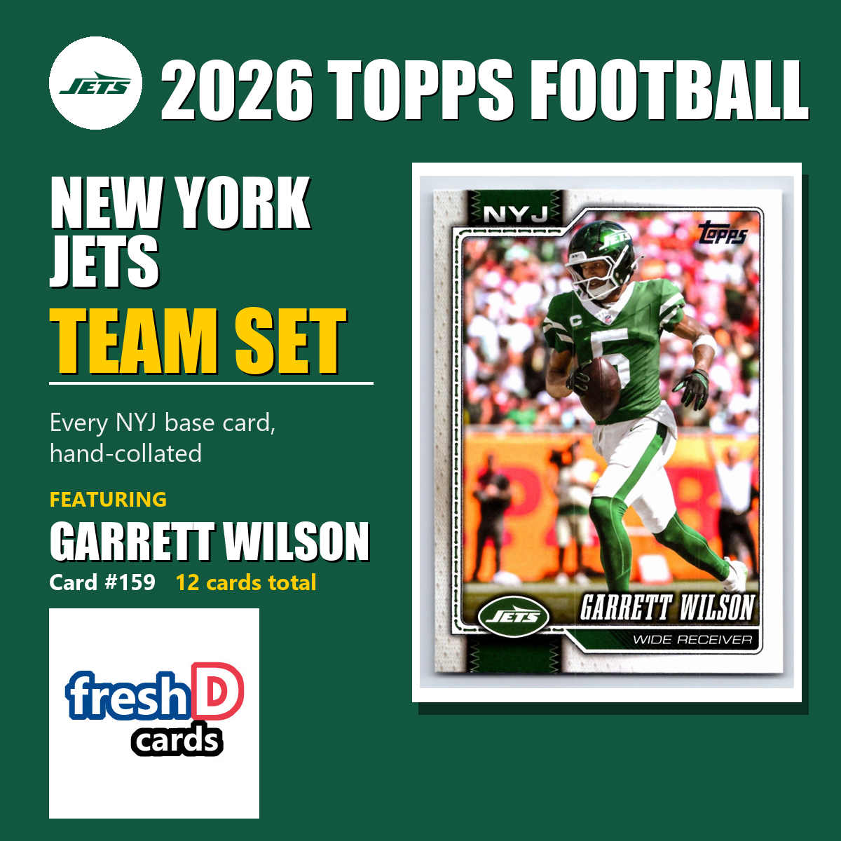 New York Jets 2026 Topps Football team set