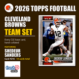 2026 Topps Football Cleveland Browns Team Set - Complete Hand-Collated Card Set