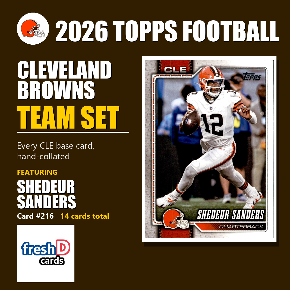 Cleveland Browns 2026 Topps Football team set