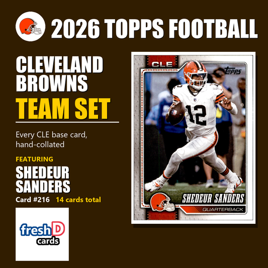 Cleveland Browns 2026 Topps Football team set