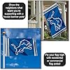 Detroit Lions Large 3x5 Flag WinCraft  - Double Sided - Home Flagpole, Tailgating, Fan Cave