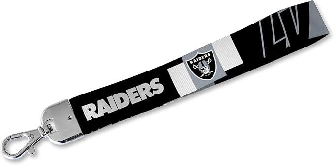 NFL Football Rico Industries Standard Wrist Lanyard Key Chain, Cute Wristlet Strap Holder for Car Keys ID Badges Card Wallet