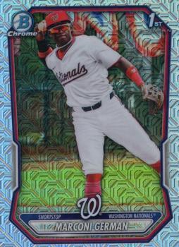 2026 Bowman Chrome Prospects Mega Box Mojo Refractor Marconi German #BCP-100