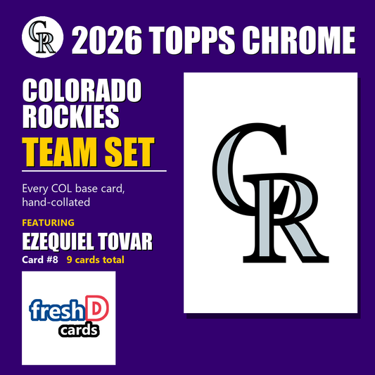 Colorado Rockies 2026 Topps Chrome team set