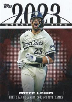2024 Topps Series 1 2023 Greatest Hits Royce Lewis #23GH-23